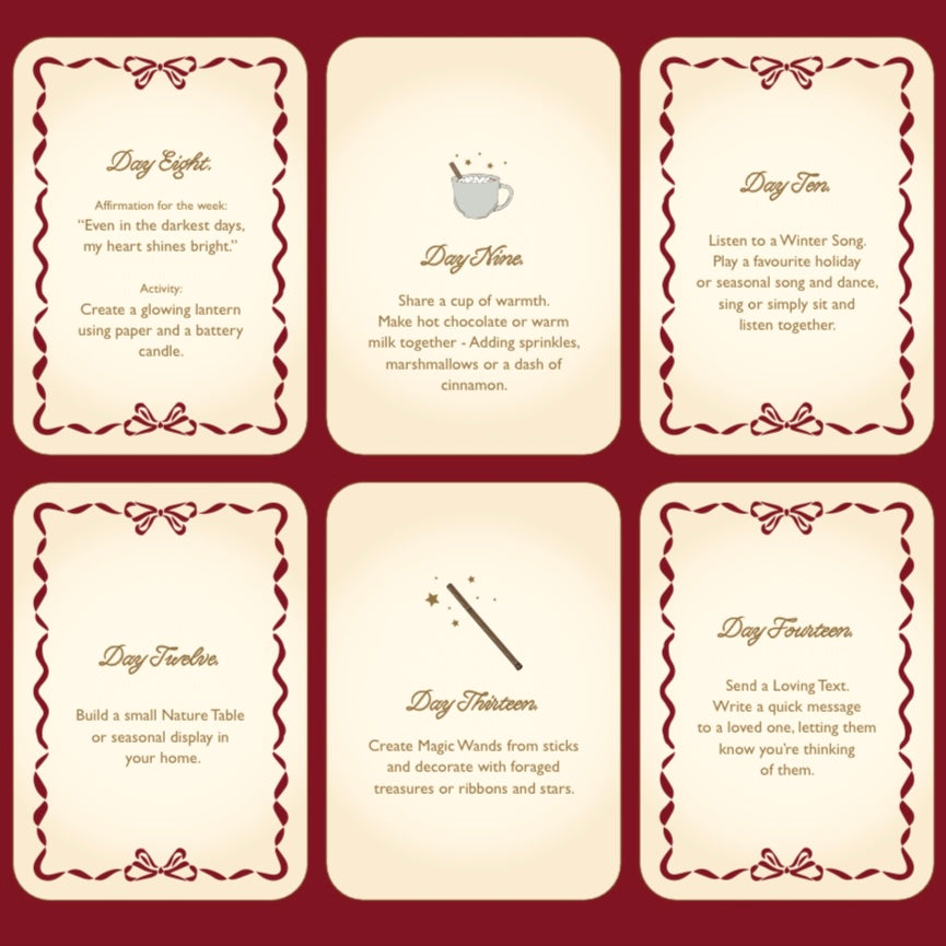 Winter Advent Printable Calendar