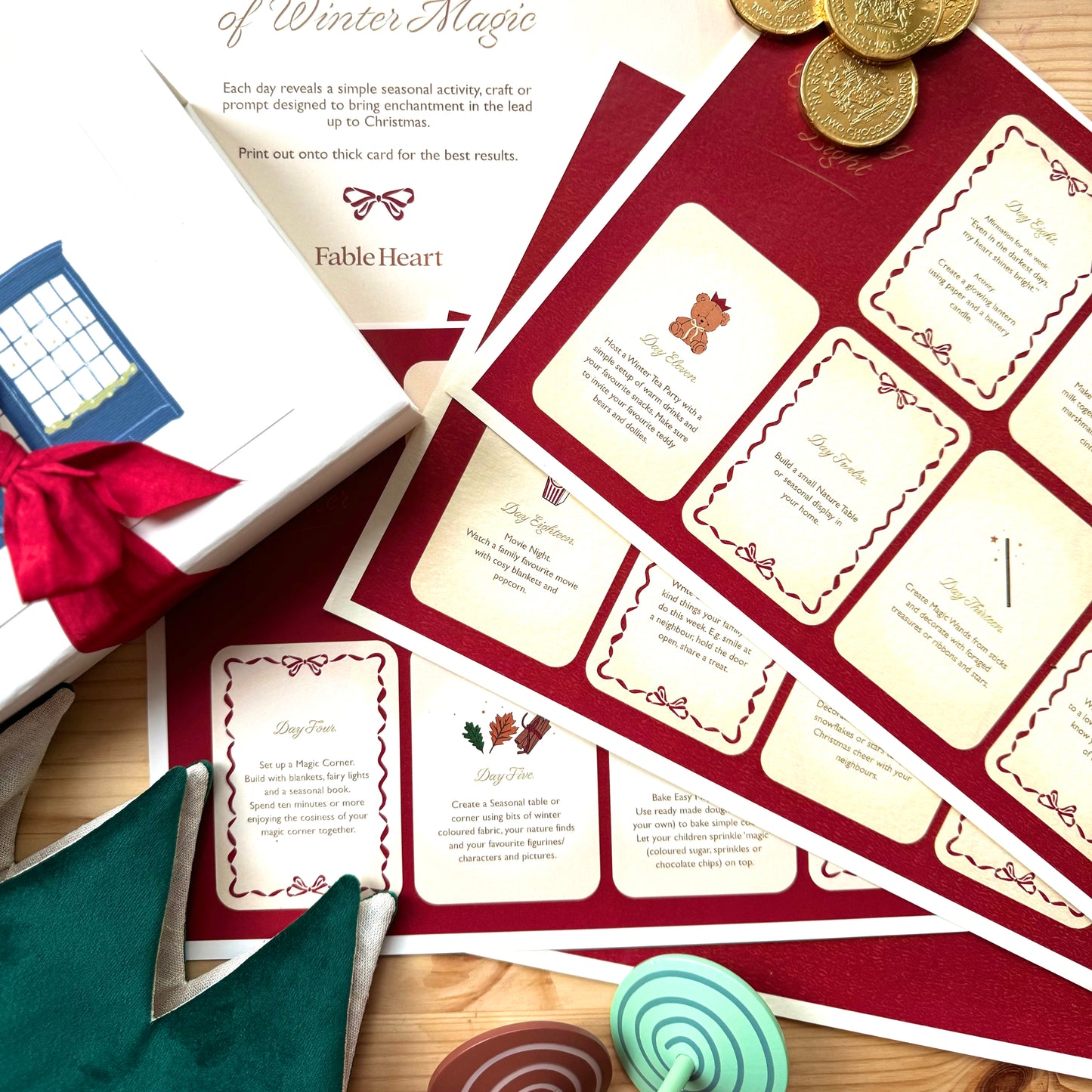 Winter Advent Printable Calendar